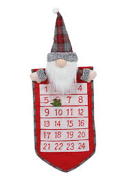 You can use envelopes, repurposed toilet paper tubes, mint tins or small bags; Soft Gnome Plaid Hanging Advent Calendar