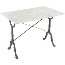 Early 20th Century French Iron Bistro Table With Maker S Name Godin Marble Top Patio Furnishings Bistro Table Marble Bistro Table