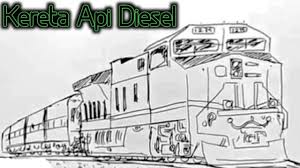 Mural dinding hitam putih raditya design art. Gambar Kereta Api Diesel Youtube