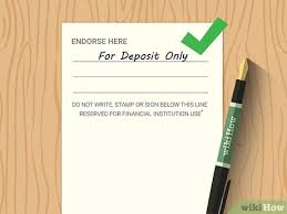 The date is usually written on the top right corner of the check, and you need to fill out the current date,. 3 Ways To Endorse A Check Wikihow