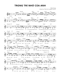 Trong trí nhớ của anh Sheet music for Violin (Solo) | Musescore.com