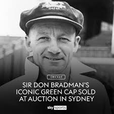 Sir Don Bradman's baggy green cap has...