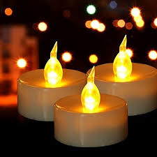 Hanzim Battery Tea Lights 50 Pack Led Tea Light Candles 100 Hours Realistic Flickering Bulb Battery Operate Tea Lights Battery Tea Lights Led Tealight Candles