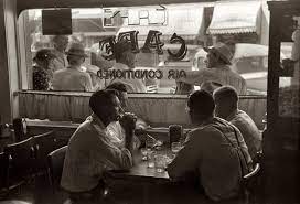 Cold Drinks On The Fourth Of July At The Red Robin Coffee Shop In Vale Oregon The Year Was 1941 35mm Nitrate American Restaurant Coffee Shop Vintage Diner