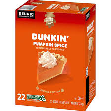 Made from 100 percent premium arabica coffee, it has a signature taste and aroma you will enjoy. 88 Keurig Dunkin Donuts Pumpkin Spice Flavored K Cup Coffee Pods For 24 98