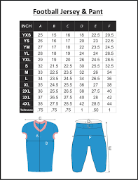 Football Jersey Measurements