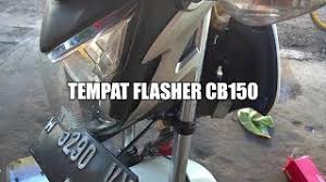 Untuk beat ini saya pasang langsung di saklar bawaan lampu sign. Letak Flasher Motor Cb150 Youtube