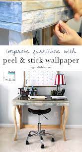 Cover Furniture With Peel Stick Wallpaper For A Custom Look On A Small Budget Kidsroo Interior Design Rustic Local Furniture Easy Home Improvement Projects