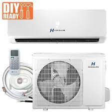 Get peace of mind with a professional hvac system installation from the home depot. Hessaire 12 000 Btu 1 0 Ton 115 Volt Ductless Mini Split Air Conditioner W Inverter Heat Pump Remote And 16 Ft Copper Line Set H12hp1a The Home Depot