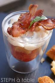Stephatable Tiramisu De Tomates Creme De Basilic Et Lard Fume Recettes De Cuisine Cuisine Recette