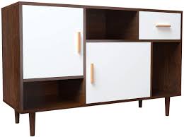 Alma modern custom console table is available in many wooden finishes, among which there are fine coated leaf finishes. Amazon Com Mecor Mid Century Modern Tv Stand Home Media Entertainment Center For Tv Up To 47 Console Storage Cabinet For Living Room A White Furniture Decor