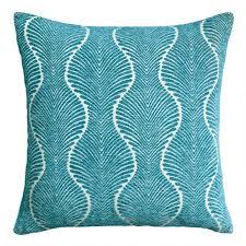 This throw pillow set is made with velvety soft material and has color options to match any home. Teal Ogee Jacquard Throw Pillow World Market