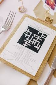 Crossword Puzzles Are A Must For A Brunch Wedding Wedding Games For Guests Wedding Reception Fun Wedding Reception Activities