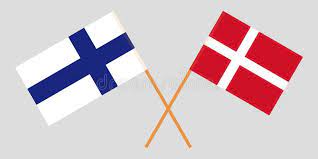 Set of four danish, finnish, norwegian and swedish stickers. Finland And Denmark Crossed Finnish And Danish Flags Official Colors Correct Proportion Vector Stock Vector Illustration Of Danish Government 129552523