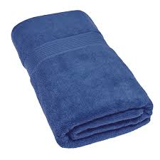 White and blue cotton bath towel. Always Home Superior Quality Bath Sheet Denim Blue Bathroom Towels Towels Bathroom Home Garden All Game Categories Game South Africa