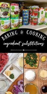 How To Substitute Ingredients In A Recipe Recipes Ingredient Substitutions Cooking Substitutions