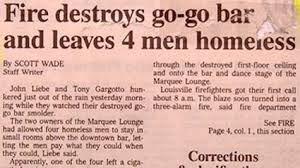 Newspaper Headlines Fire Destroys Go Go Bar And Leaves 4 Men Homeless Funny Pictures Can T Stop Laughing Funny Headlines Funny News Headlines