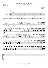 How to read the drum music elements together. Last Christmas Notes For Drum Kit And Percussion Instruments Playyournotes