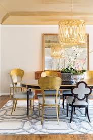 Black And Gold Oval Dining Table With Gold Metal Dining Chairs Contemporary Dining Room Metal Dining Chairs Oval Table Dining Contemporary Dining Chairs