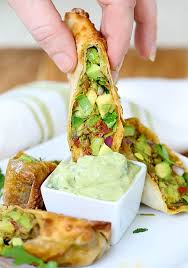 These egg rolls are amazing and super easy to make. Air Fryer Avocado Southwest Egg Rolls Yummy Healthy Easy