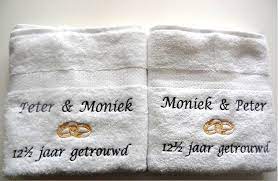 12 1 2 Jaar Getrouwd Cadeau 12 5 Jaar Huwelijk Geschenk Borduur Kado