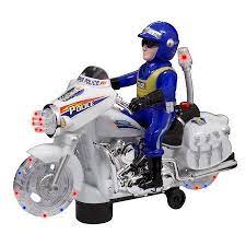 Techege Toys Police Motorcycle Ride On For Boys Or Toddlers Kids With Lights Sounds Fun Walmart Com Riding Motorcycle Motorcycle Toys