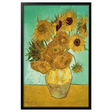 He wrote i painted almost nothing but flowers to. Bjorksta Gerahmtes Bild Stillleben Vase Mit Zwolf Sonnenblumen Schwarz Ikea Deutschland