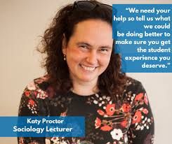 Sociology lecturer Katy Proctor is...