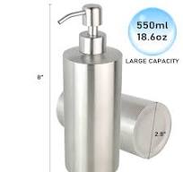 Amazon.com: 18 oz Large Countertop Soap Dispenser, Brushed ...