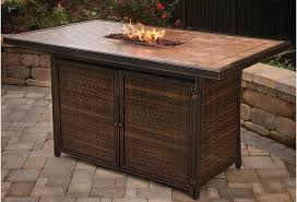 Comfortable for you to sit and enjoy with the help of the chairs around. Apricity Outdoor Fire Pits Balmoral 72 X 42 Bar Height Table Westrich Furniture Appliances Outdoor Fire Pits