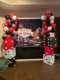 · if your party has a casino theme,make these diy giant dice playing cards. Vegas Casino Party Decor Casino Party Decorations Vegas Theme Party Vegas Party Decorations