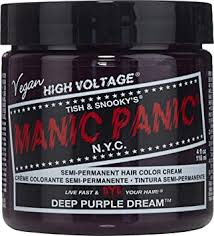 Find great deals on ebay for manic panic amplified semi permanent hair dye. Manic Panic Classic Semi Permanent Hair Dye 118 Ml Deep Purple Dream By By Manic Panic Manic Panic Amazon De Beauty