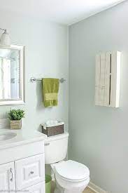 Notice that the color in this light has a tad more blue to it. Pin By Rosella Donnelly Ii On Bathrooms Sea Salt Paint Farmhouse Style Bathroom Decor Bathroom Colors