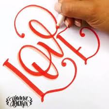 Love Calligraphy Bullet Journal Lettering Tips Calligraphie Carnet Bujo Bujo L Art Kunst Design Hand Lettering Creative Lettering Lettering