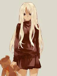 Kinky hair has its pros and cons; Dark Skin Female Solo Blonde Hair Zerochan Anime Image Board