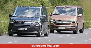 Volkswagen's little minivan returns for another generation, with diesel, gasoline and hybrid models expected. Volkswagen T7 2021 Quasi Ungetarnt Erwischt Testet Mit Aktuellem Vw Bus