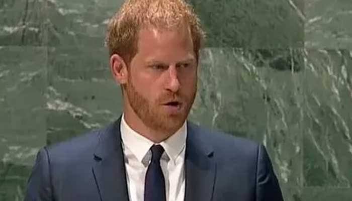 prince Harry looks 'so sad and angry' at UN