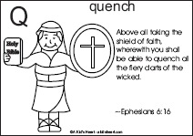 The ark of the covenant coloring sheet. Bible Abc Coloring Pages N To Z