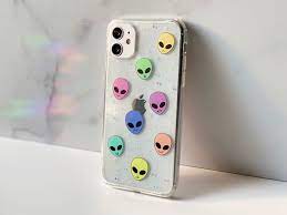 Aesthetic Pastel Alien Phone Case For Iphone 13 12 11 Pro Xr Etsy Iphone Cases Phone Cases Etsy