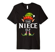 Amazon.com: Niece Elf Group Funny Christmas Pajama Party Premium T-Shirt :  Clothing, Shoes & Jewelry