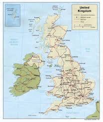 Karte von britischen inseln mit verwaltungsabteilungen. Karten England Vereinigtes Konigreich Grossbritannien London