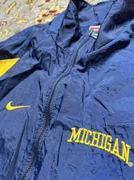 Vintage Nike Michigan Wolverines Windbreaker Jacket Team Issued 1990s Men's  2XL | eBay