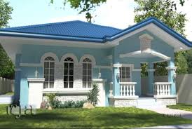 Native house interior design in the philippines via smallhouseinteriordesignideas.blogspot.co.id. Bungalow Blue Roof House Design Philippines Bungalow Ideas
