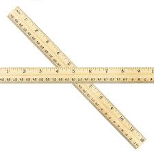 Wood Ruler Bookmark Ruler 2 X 6 1 2 Back Wood Ruler Growth