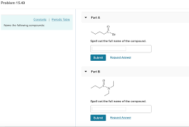 Solved Problem 15 49 Parta Constants Periodic Table Name Chegg Com