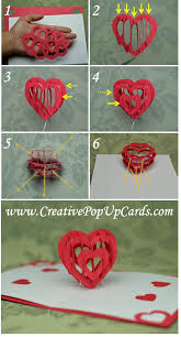 They are so cute and easy and there are so many fun pop up card designs you can make. Valentine S Day Pop Up Card 3d Heart Tutorial Creative Pop Up Cards