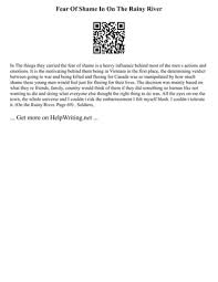 On The Rainy River - Presentation | Ppt