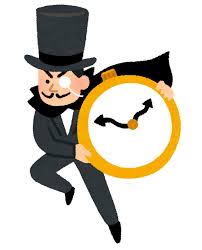 時間どろぼうのイラスト&nbsp;|&nbsp;かわいいフリー素材集&nbsp;いらすとや