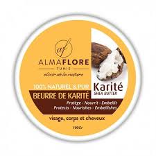 Almaflore Beurre De Karite Brut Bio 100 G Parapharmacie Tunisienne