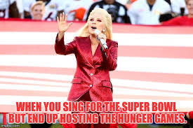 Omg wow lady gaga commencing the hunger games, joked another. Hunger Games National Anthem Imgflip
